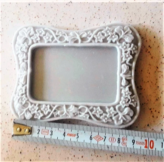Moule en silicone pour cadre photo floral rose pour béton de
