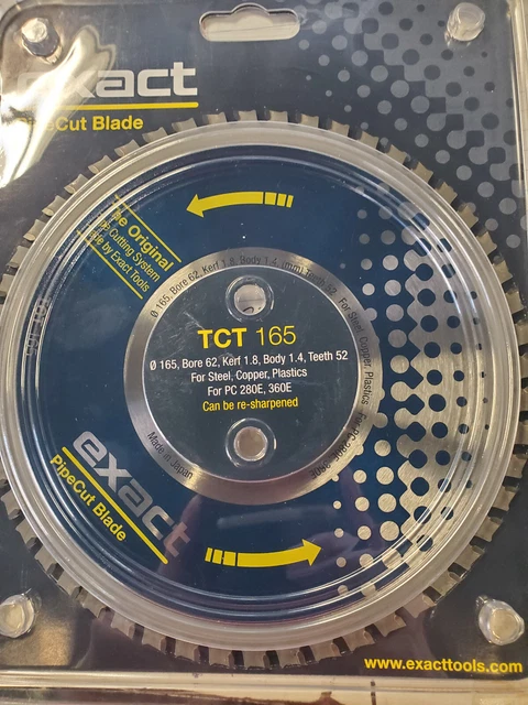NEW Exact Pipecut Blade TCT 140 Ø 5-1/2" 140mm for Steel Copper Plastic 7010486