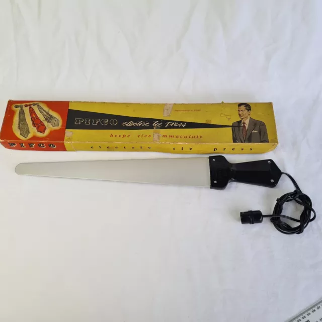 Electric Tie Press in Box - Vintage PIFCO 1950s Retro Item - Tested & Working