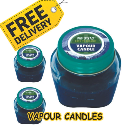 Like Vicks Vaporub Candles Soothing Blocked Nose Colds & Flu Congestion Vapowax