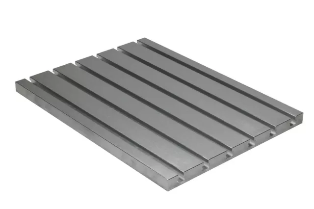 T-Slot Plate, Aluminum T-track Metalworking, Fixture Plate 20"x20", USA Made!