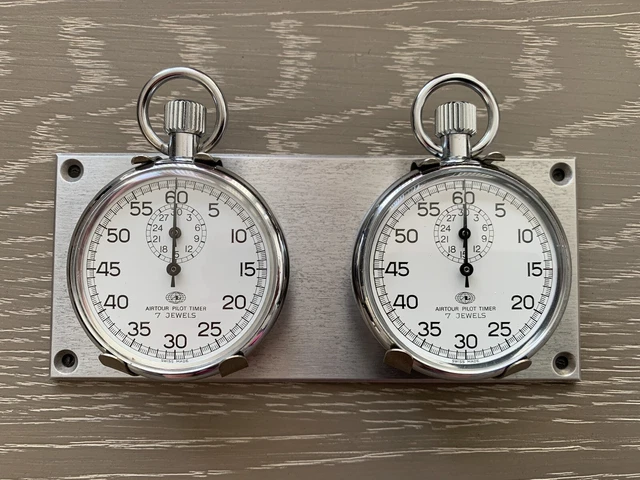 VINTAGE BREITLING AIRTOUR Pilot Timer Stopwatch Panel Dashboard Rally ...
