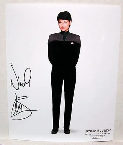 Nicole Deboer Dax Star Trek Deep Spazio Nove Autografo