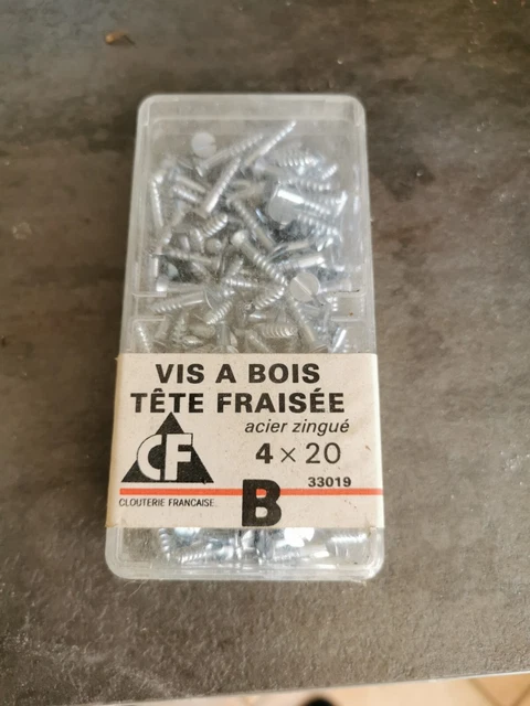 Boîte Vis À Bois Tête Fraisée 4x20 (255 pièces)