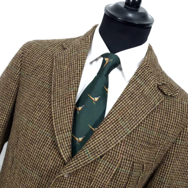 ⭐️ Polo Ralph Lauren Harris Tweed lana sgabello da segugio giacca blazer cappotto sportivo 38s