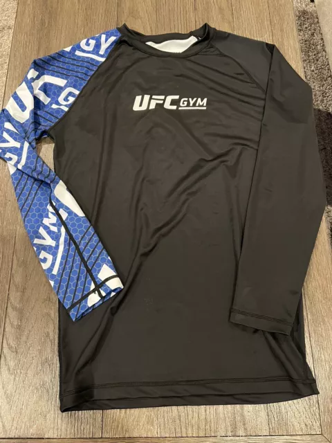 Mens UFC Gym Fight Rashguard Compression Long Sleeve Shirt 2XL