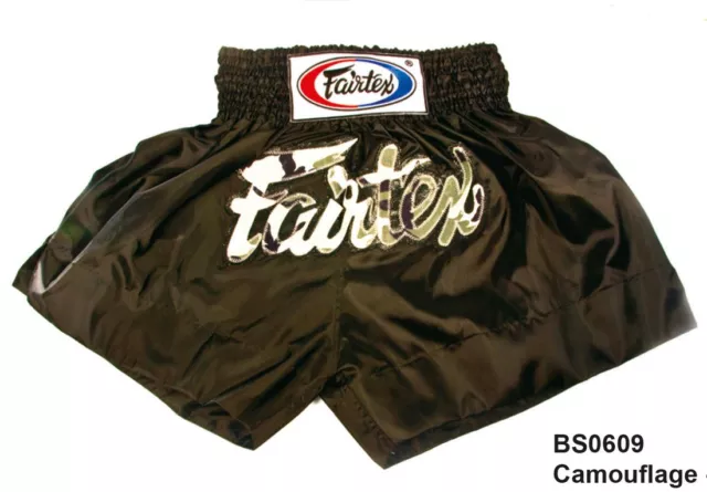 Fairtex Muay Thai Kick Boxing Nylon Shorts Bs0609 Camouflage Mma K1 Fighting