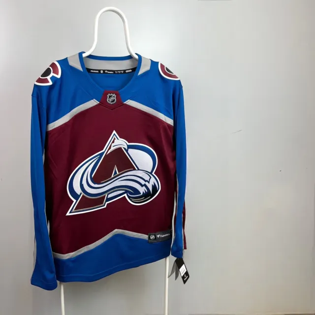Deadstock USA Fanatics Colorado Avalanches Embroidered NHL Jersey Blue Red M