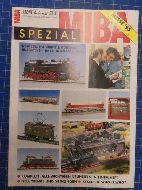 MIBA MESSE 1993 Modellbahn Neuheiten von AZ Extradicke Sonderausgabe H