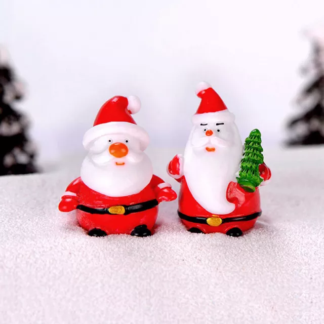 Santa Claus Snowman DIY Miniature Figurine Xmas Garden Decor Micro Landsc Sh-yy 5