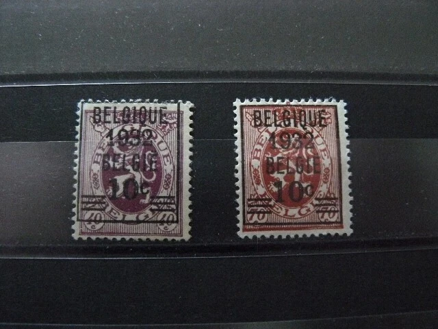 Belgique Cob N° 333 A 334 Neufs** Sans Charniere