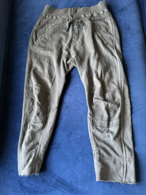 Haider Ackermann Grey Pants Size Medium Cropped Sweatpants Moonshape SS2016