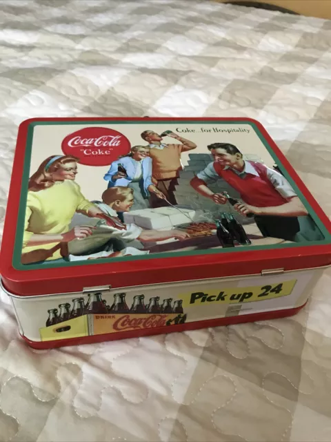 Coca-Cola Embossed "Coke...for Hospitality" Tin Lunch Box