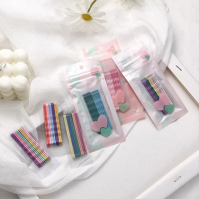 Süßigkeitenfarbe Haarnadel Haarzubehör Set mit Retro-Stil 10 Stück enthalten