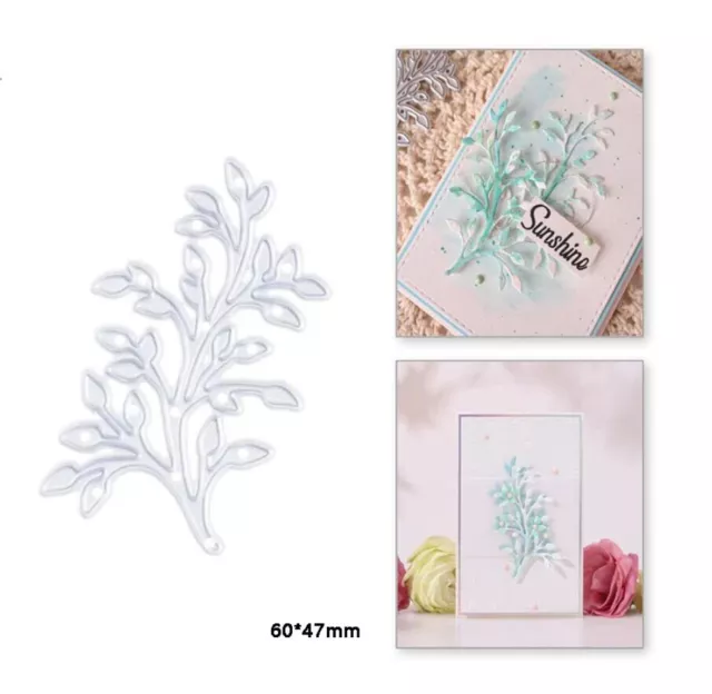 Leaves Branch Metal Cutting Dies DIY Scrapbooking Embossing Paper Cards Stencils