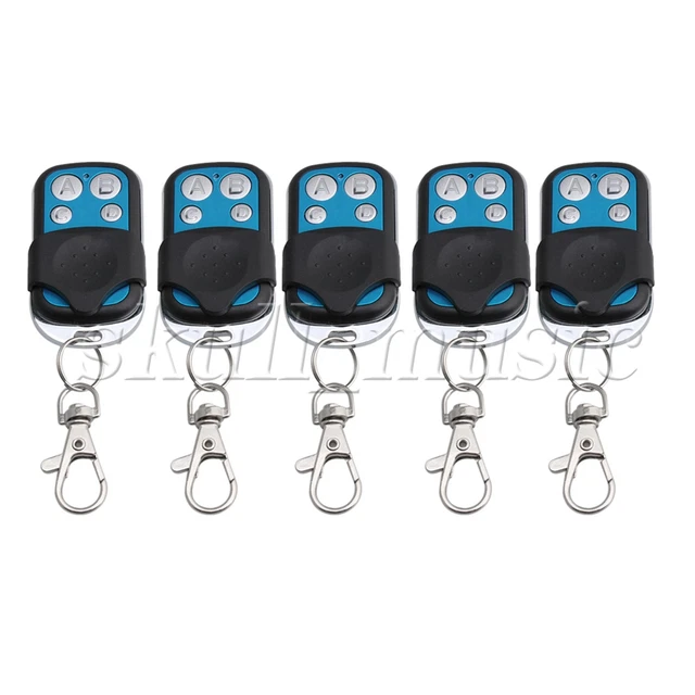 4CH 433MHz 4 Channel RF Wireless Remote Controls Transmitter Pack of 5