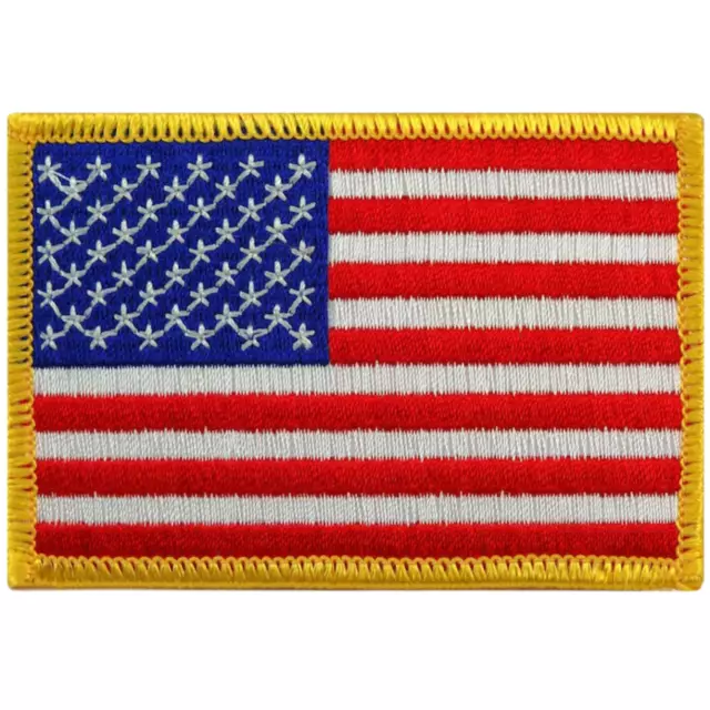 American Flag USA jeans jacket clothes Iron on Sew on Embroidered patch