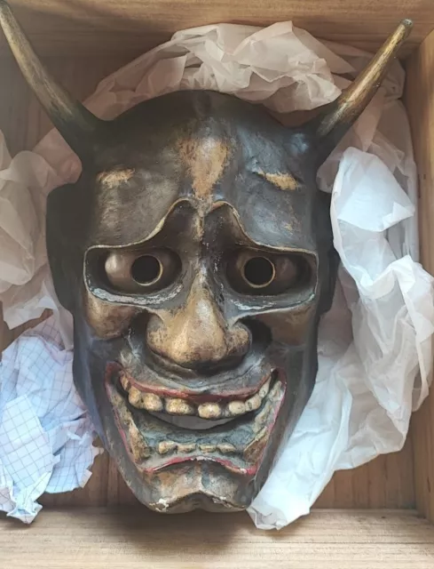 HANNYA HAN'NYA  Maschera Giapponese  Antica