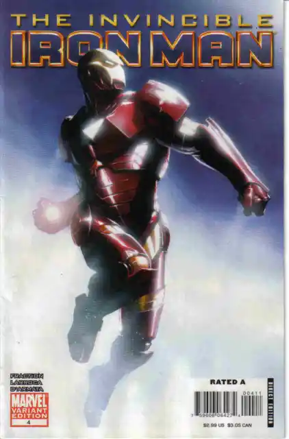 Invincible Iron Man #4 Variant / Fraction / Larroca / Marvel Comics 2008