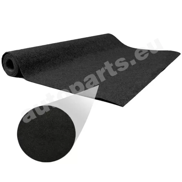 Moquette Adesiva Acustica Insonorizzante per Auto Nero Made in Italy  140x70cm