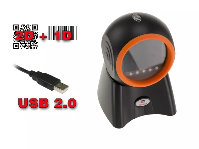 Douchette Scanner USB type caisse pour codes à barres type EAN et Codes 2D