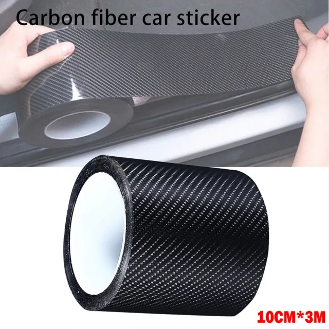 10CM Protector Cover Scuff Sill Car Door Sticker Plate Anti Scratch Bumper Strip