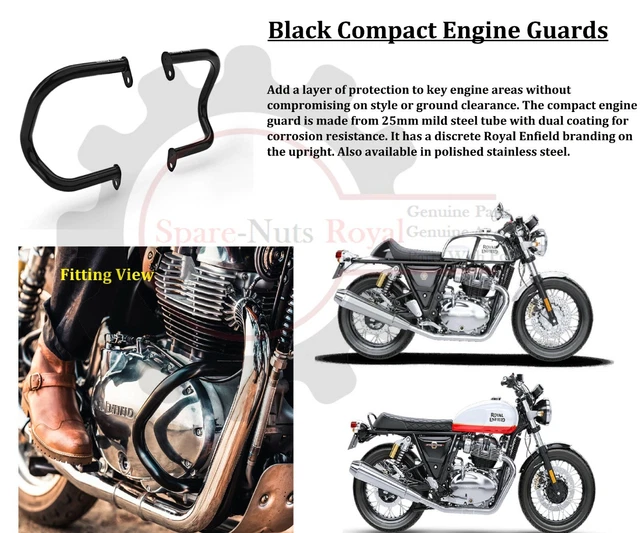 ROYAL ENFIELD COMPACT Engine Guard Black For Interceptor 650