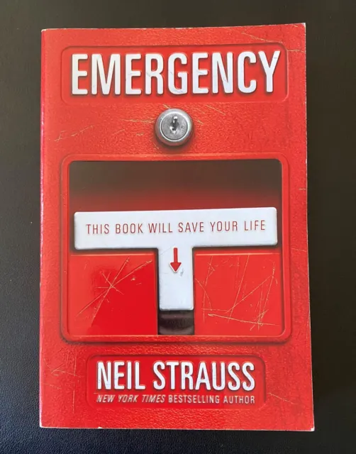 EMERGENCY Neil Strauss DOUBLE SIGNED COPY w/ Bernard Chang Illustrator Sketch