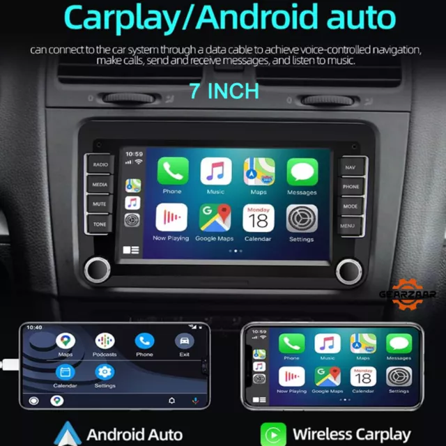 Android 11 Autoradio GPS Navi für VW Passat B6 Golf V VI 5 6 Polo CarPlay  DAB+4G