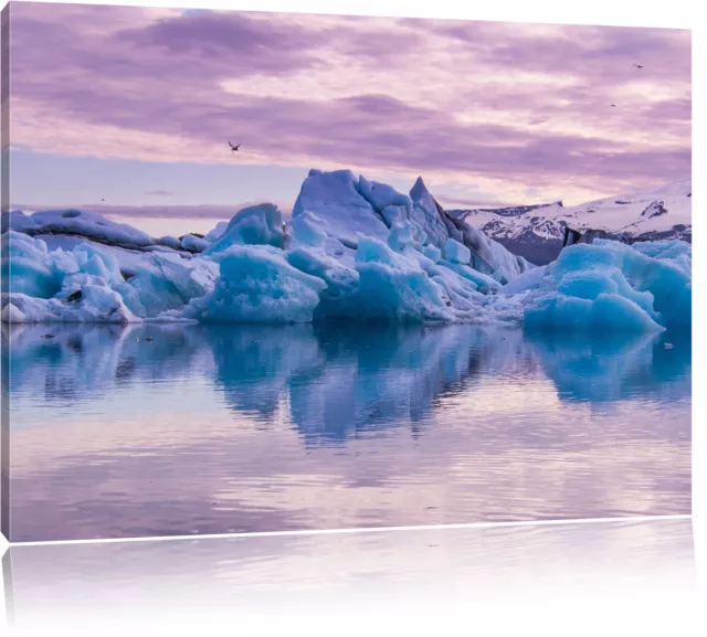 Hermoso Eisberglandschaft Foto en Lienzo Decoración Pared Impresión Artística