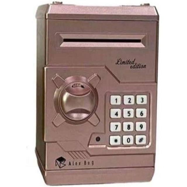 Salvadanaio Roymart Limited Edition Cassaforte Rosa [18 x 13 x 12 cm]