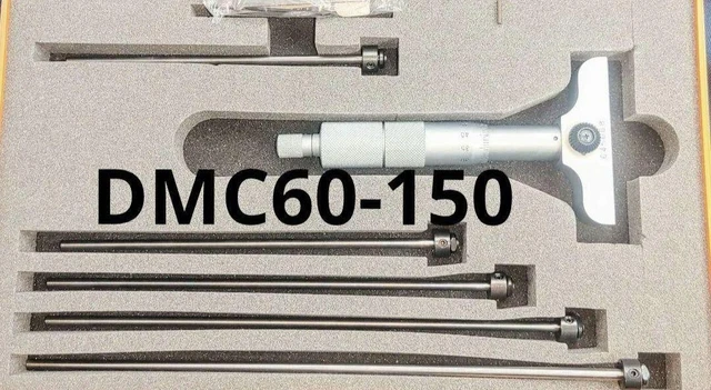 Mitutoyo Digit Count Depth Micrometer Rod Shape DMC60-150K Used Japan Mitutoyo Digit Count Depth Micrometer Rod Shape DMC60-150K Used Japan