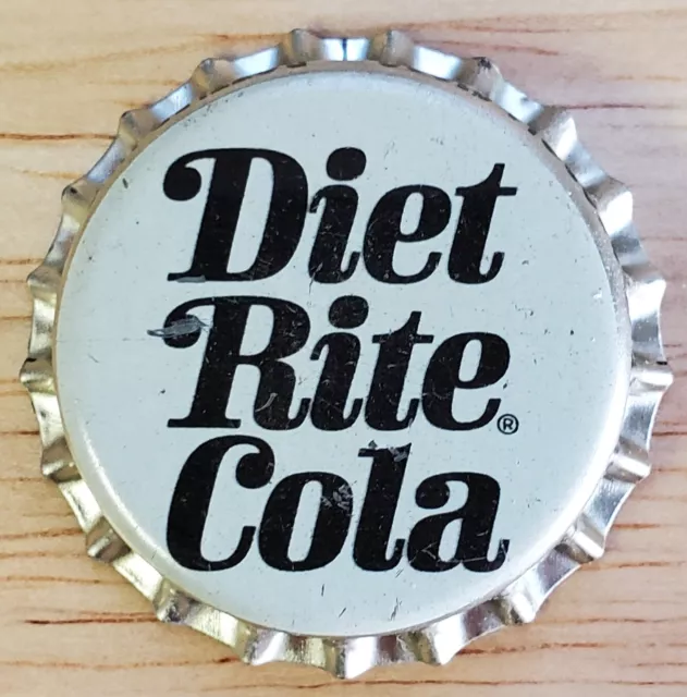 Vintage Diet Rite Cola, Cork Lined Unused 60's Bottle Cap; NOS;Columbus, Georgia