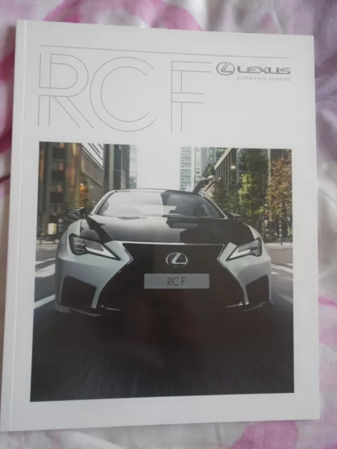 Lexus RC F brochure Dec 2019 UK market