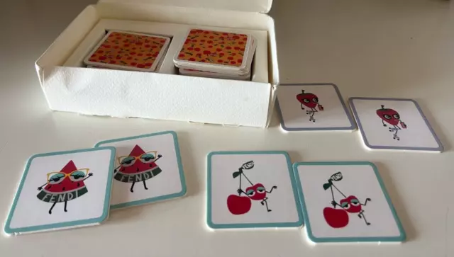 FENDI KIDS gioco carte per bambini delle coppie, con logo con box, RARO VINTAGE