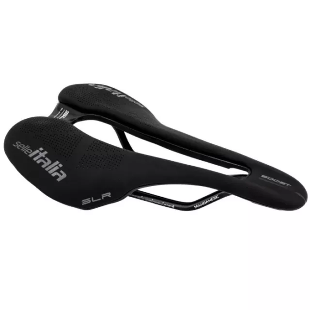 Sillín Bici Selle Italia SLR Boost Superflow Manganeso Negra Bike Silla