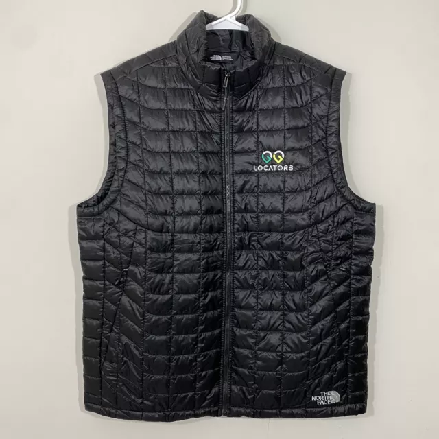 THE NORTH FACE Thermoball Eco Quilted Vest Mens Large Black Puffer Zip ...