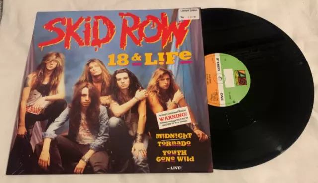 SKID ROW 18 and Life 12” Vinyl Limited Edition Numbered MINT