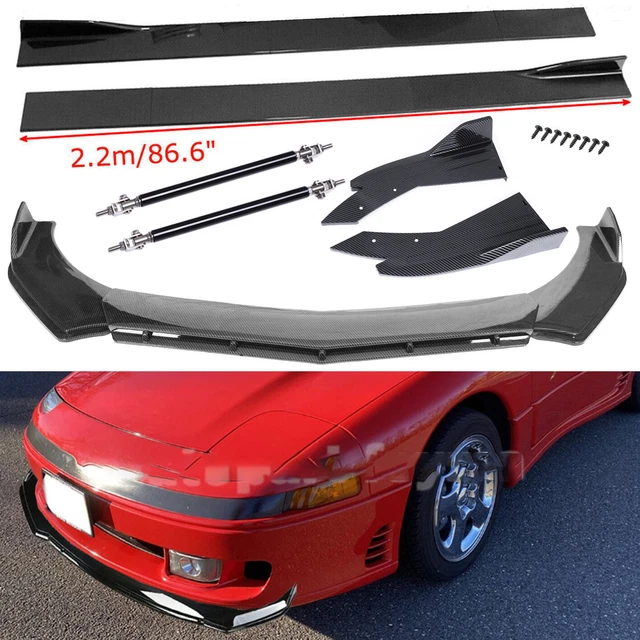 Carbon Fiber Front Bumper Lip Side Skirt Strut Rods For Mitsubishi 3000GT