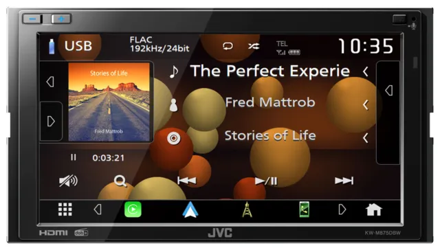JVC KW-M875DBW Doppel-DIN MP3-Autoradio Touchscreen DAB Bluetooth USB CarPlay 3