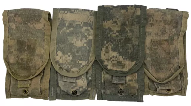 MOLLE II Double Mag Pouch ACU Camo Lot of 4