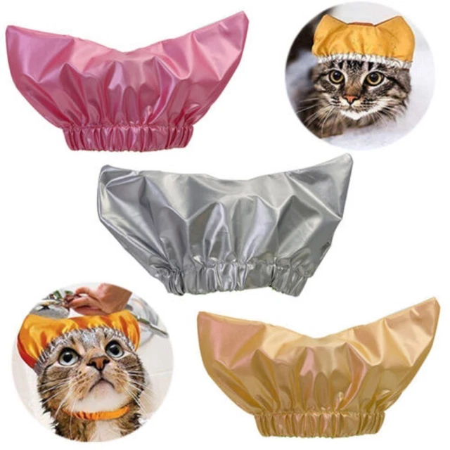 DOG SHOWER CAP Ear Protection Double Waterproof Layers Cat Bathing Cap