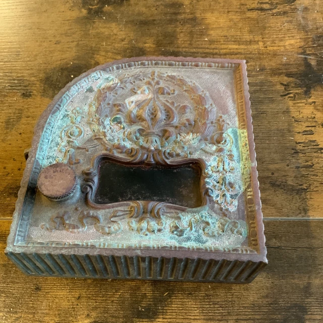 Antique Cash Register Part For Side Brass Marked 552f And 87c 8
