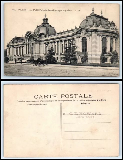 FRANCE POSTCARD - Paris, Le Petit Palais des Champs Elysees J37 $3.99 ...