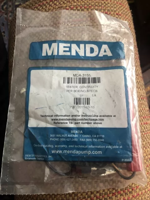 Menda 3155- Audible Continuity Tester,