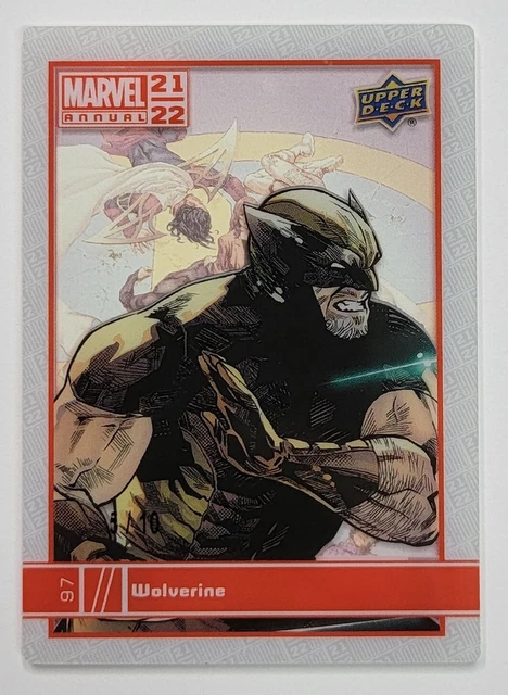 2021-22 Upper Deck Marvel Annual CRYSTAL CLEAR Parallel WOLVERINE #97 5/10