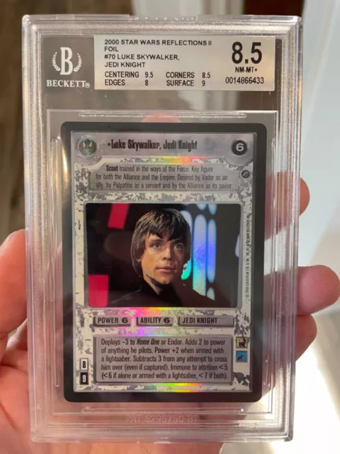 PSA / BGS 8.5 - Luke Skywalker Jedi Knight Foil - Reflections II - Star Wars CCG