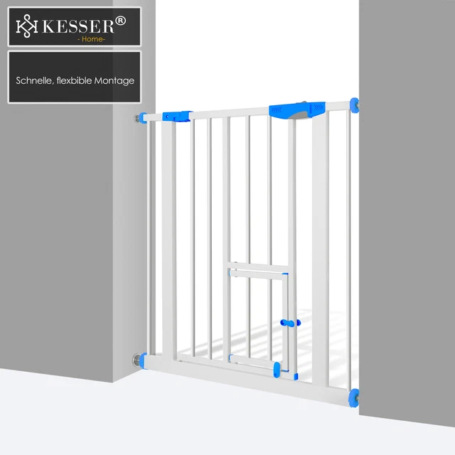 RETOURE Türschutzgitter Absperrgitter Treppengitter Kindergitter Größe 74 -87 cm 3