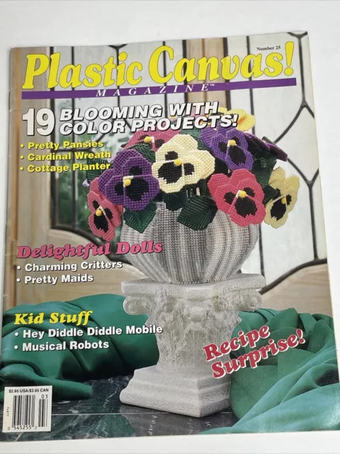 Revista de lona de plástico n.o 25 flores patrón 19 proyectos