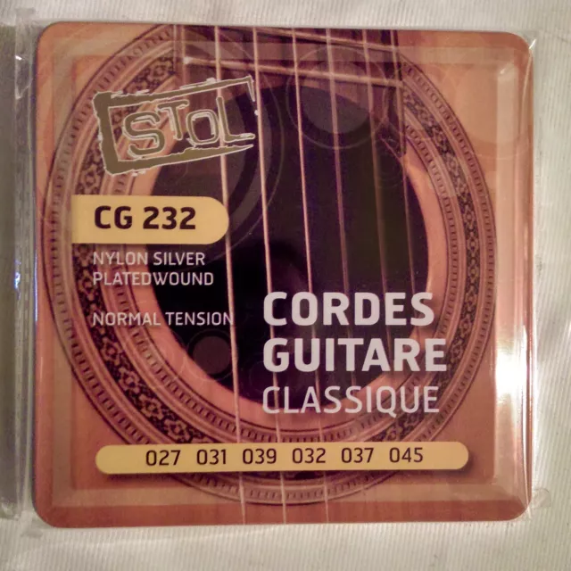 JEU CORDES DE Guitare Classique (Nylon) - Stol - Neuf En Boite Métal EUR  10,00 - PicClick FR